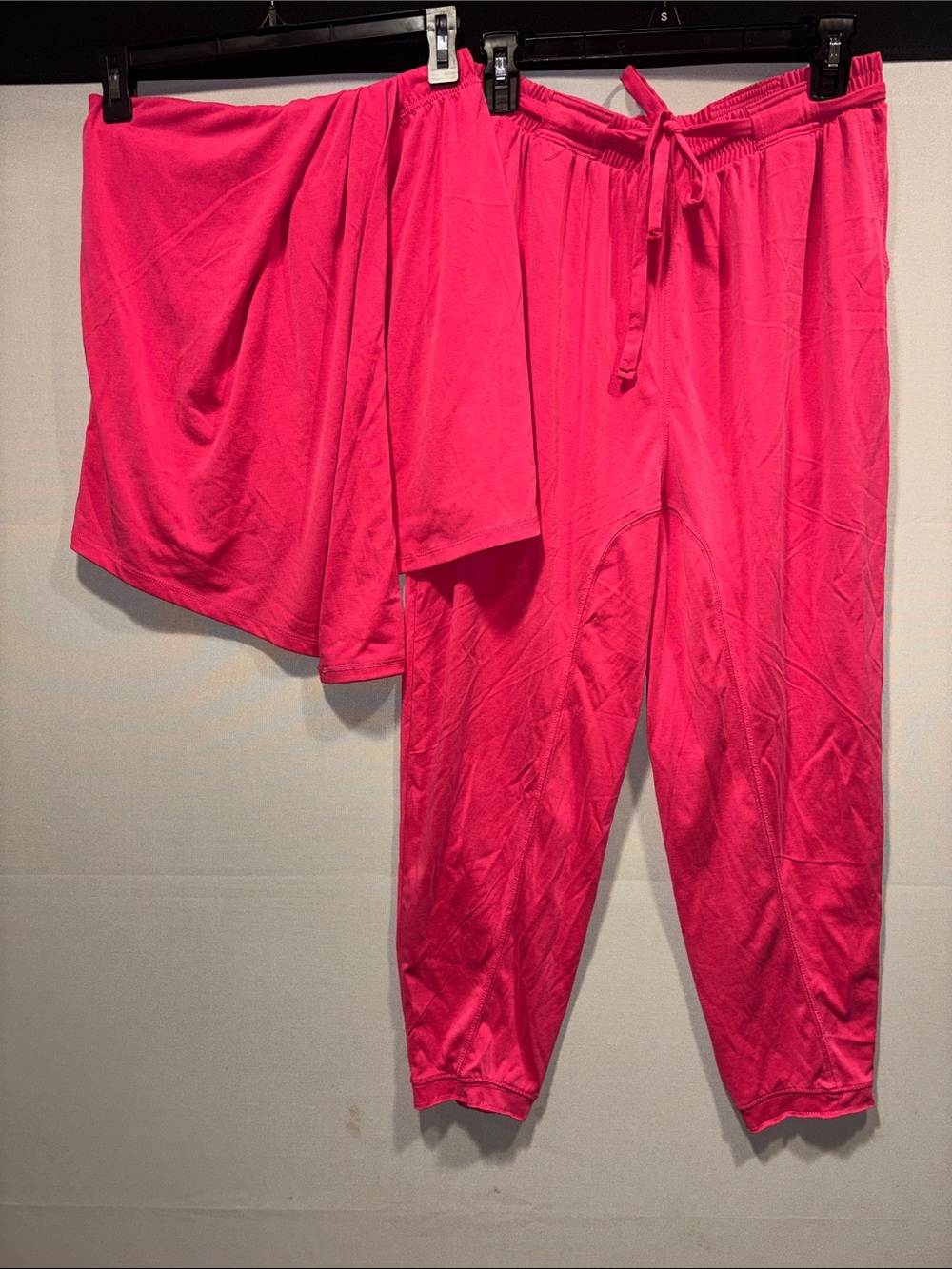 Women’s Hot Pink Drawstring Lounge Pants and Top, sold together! Anthropologie - Picture 2 of 12